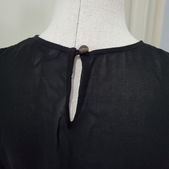 Cabi Buchanan Sleeveless Mixed Print Blouse Tunic Animal Striped S - Picture 9 of 10